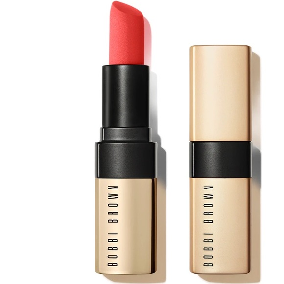 NIB NWT Bobbi Brown Best Selling Luxe Matte Lip Color Lipstick Cheeky Peach - Picture 2 of 15